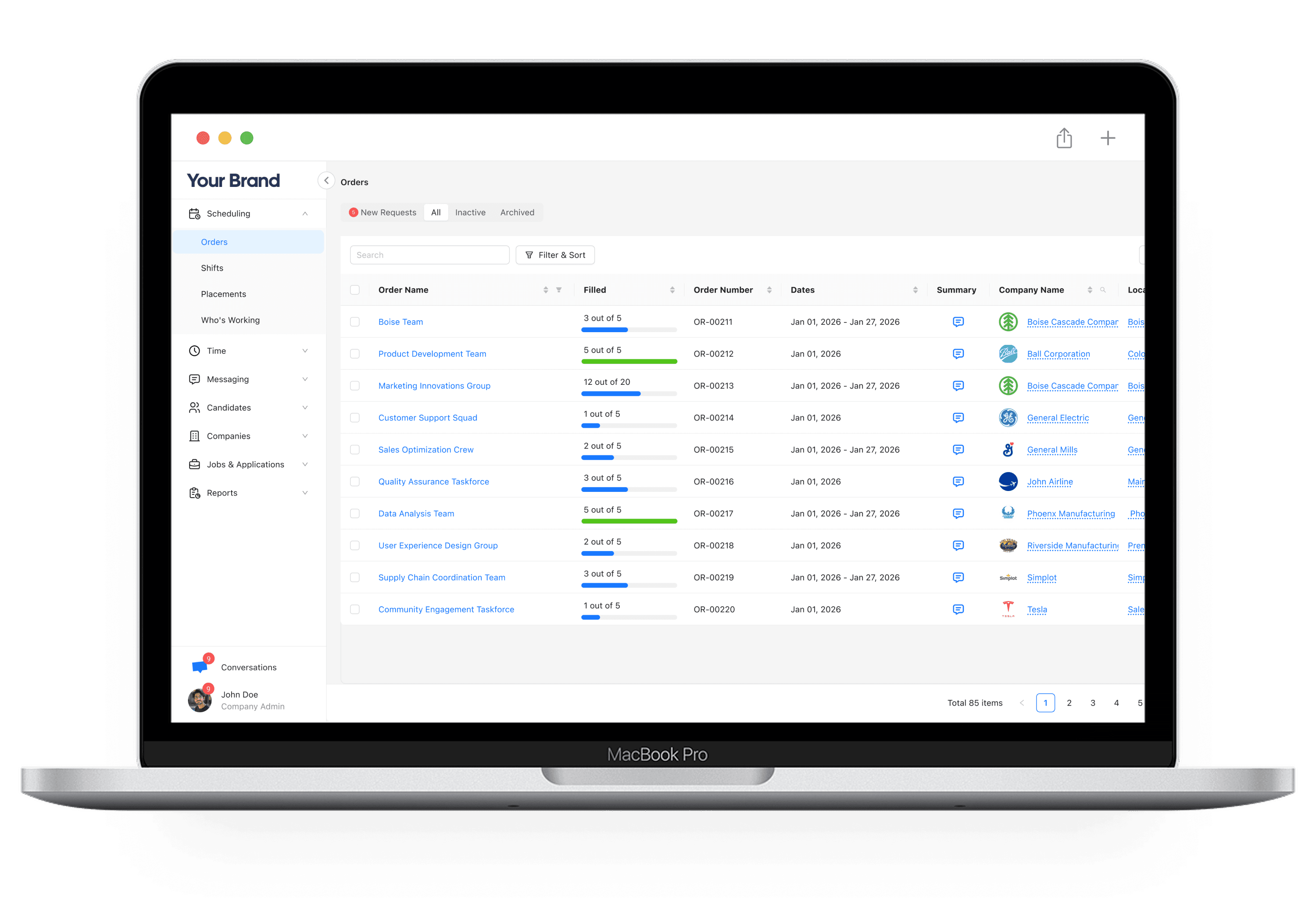 Client Portal screenshot