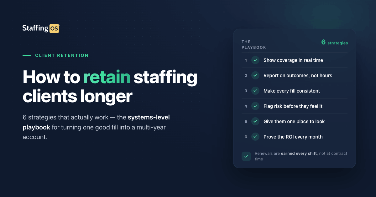 How to Retain Staffing Clients Longer: 6 Strategies That Actually Work