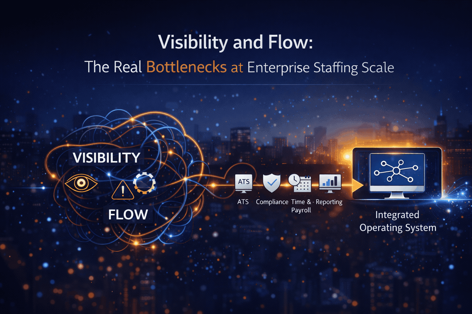 Visibility and flow: the real bottlenecks at enterprise staffing scale
